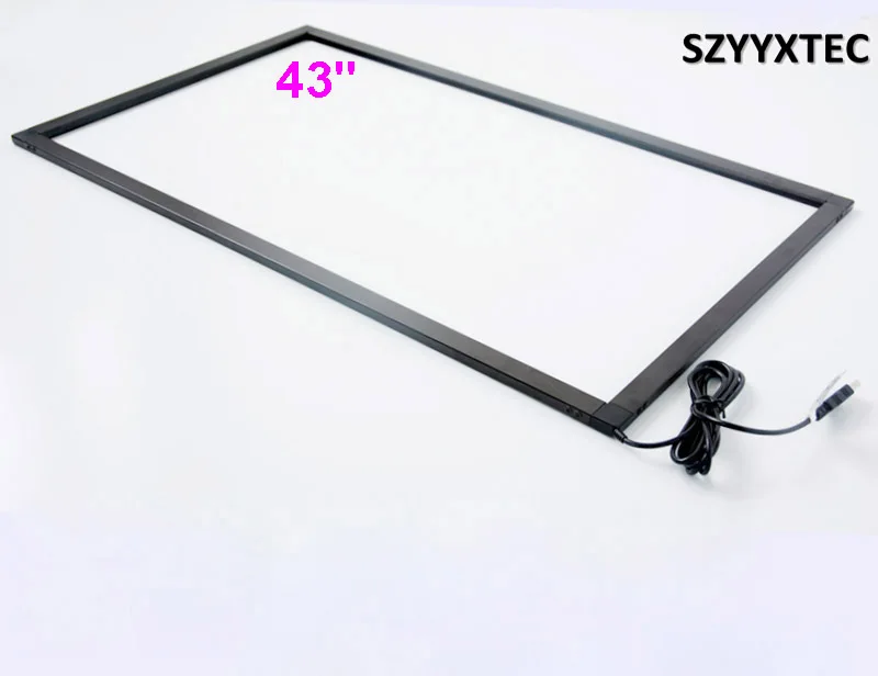 

Real 10 touch points 43" IR Touch Screen Panel /IR Touch Frame Overlay,16:9 format with fast free shipping