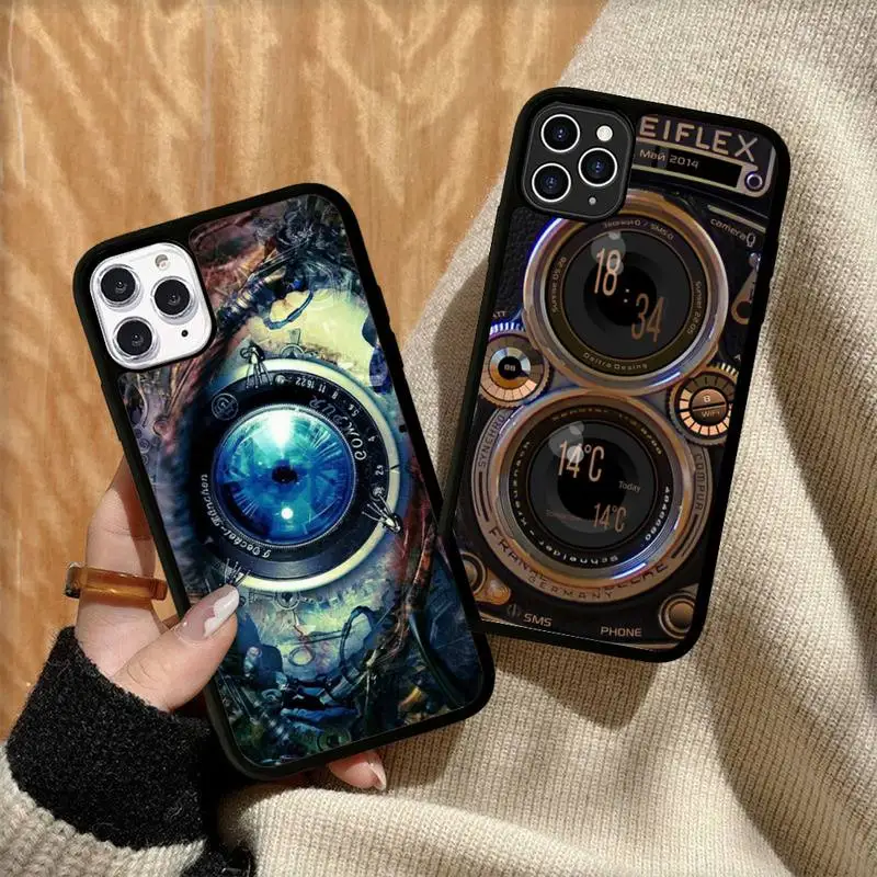 

Gear Mechanical Phone Case Silicone PC+TPU Case for iPhone 11 12 13 Pro Max 8 7 6 Plus X SE XR Hard Fundas
