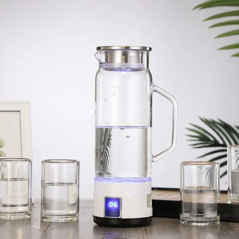 Family Portable Hydrogen Generator Kettle Water Filter Ionizer Pure H2 Rich Hydrogen alkaline Bottle Electrolysis Drink Hydrogen
