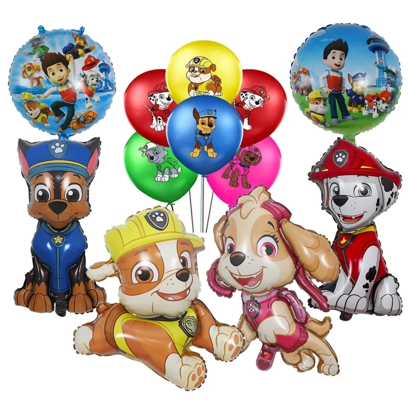 

Aluminum Balloon Paw Patrol Toy Chase Marshall Skye Puppy Paw Foil Balloon Boy Girls Children Birthday Party Decoration Balloons