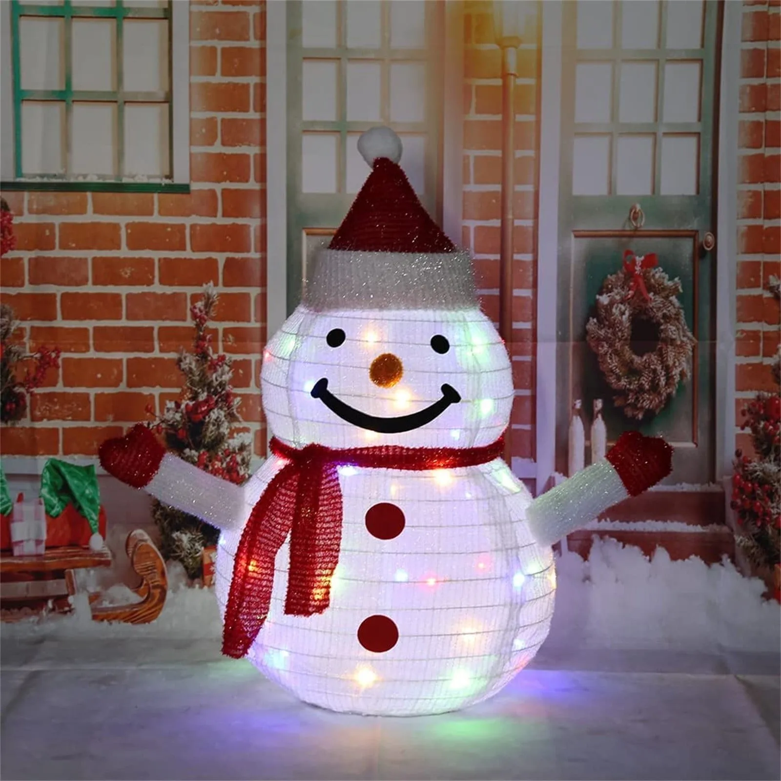 

Inflatable Snowman Glowing Merry Christmas Outdoor Decoration Led Light Up Giant Party New Year 2023 Christmas Decoration