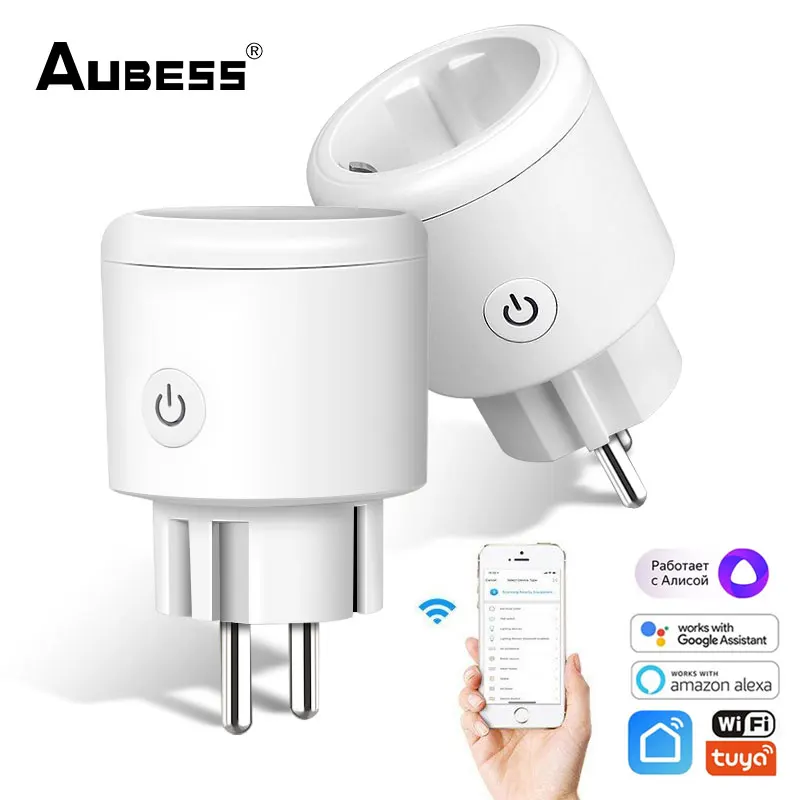 

Smart Plug WiFi Socket EU 20A Power Monitor Timing Function Tuya SmartLife APP Control Works With Alexa Google Assistant Yandex