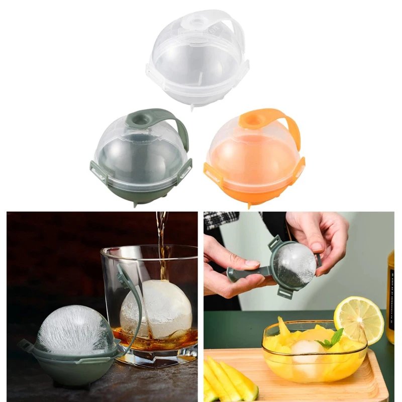 

5CM Round Ball Ice Cube Mold DIY Ice Cream Maker Plastic Ice Mould Whiskey Ice Tray For Bar Tool Kitchen Gadget Home Accessories