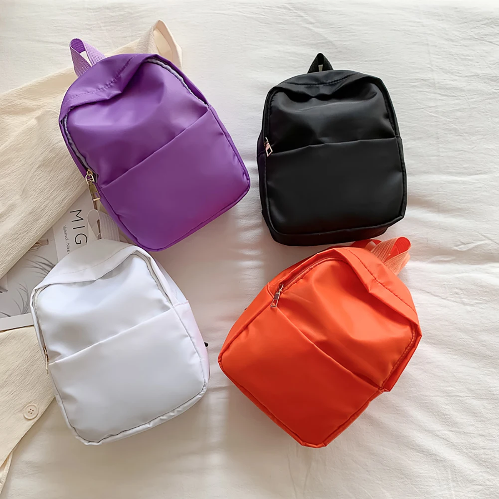 

Women Fashion Backpack Nylon Female Schoolbag Solid Color College Teenager Casual Book Bags School Travel Backpacks