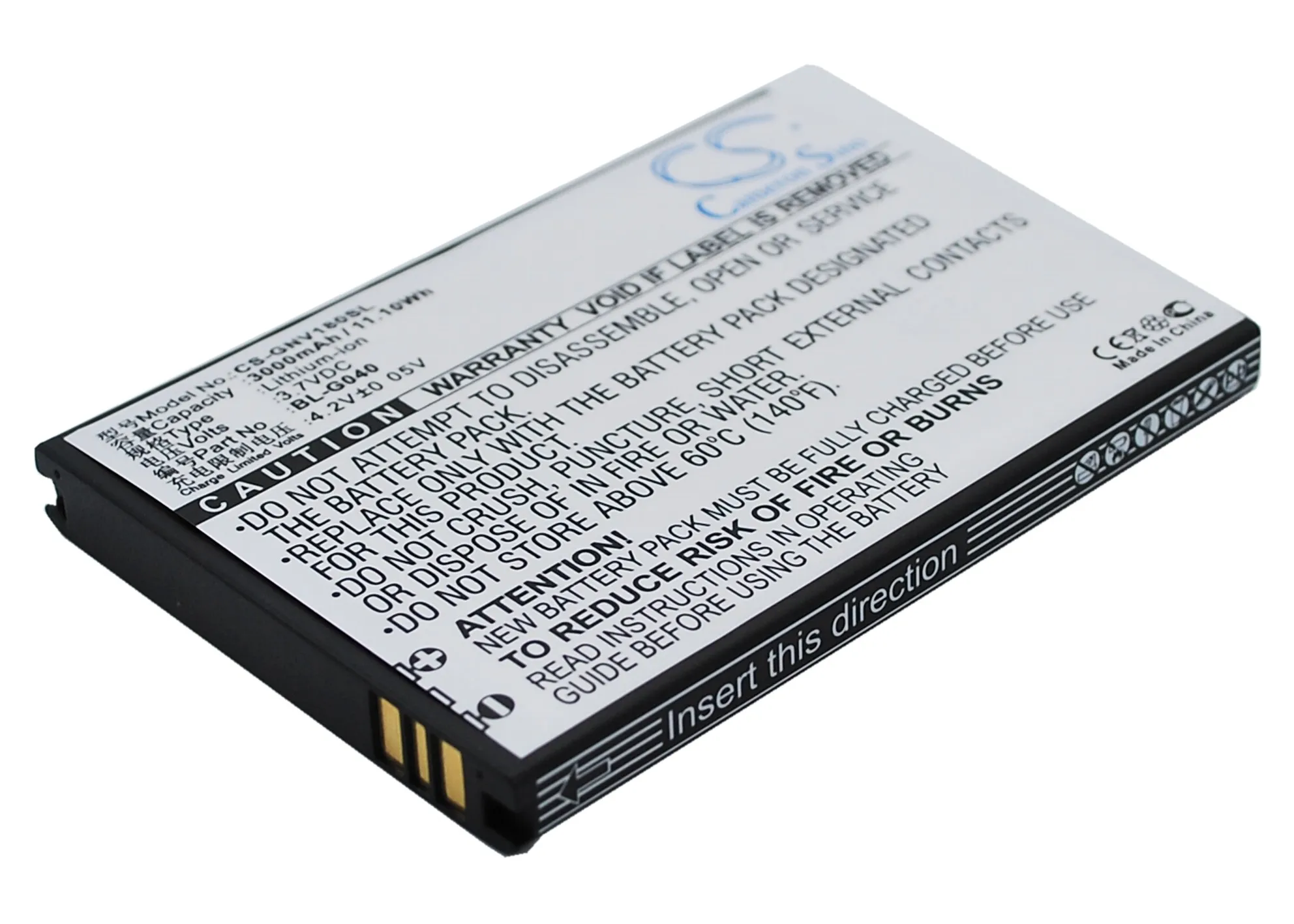 

CS 3000mAh / 11.10Wh battery for Fly Energie 3, IQ4403