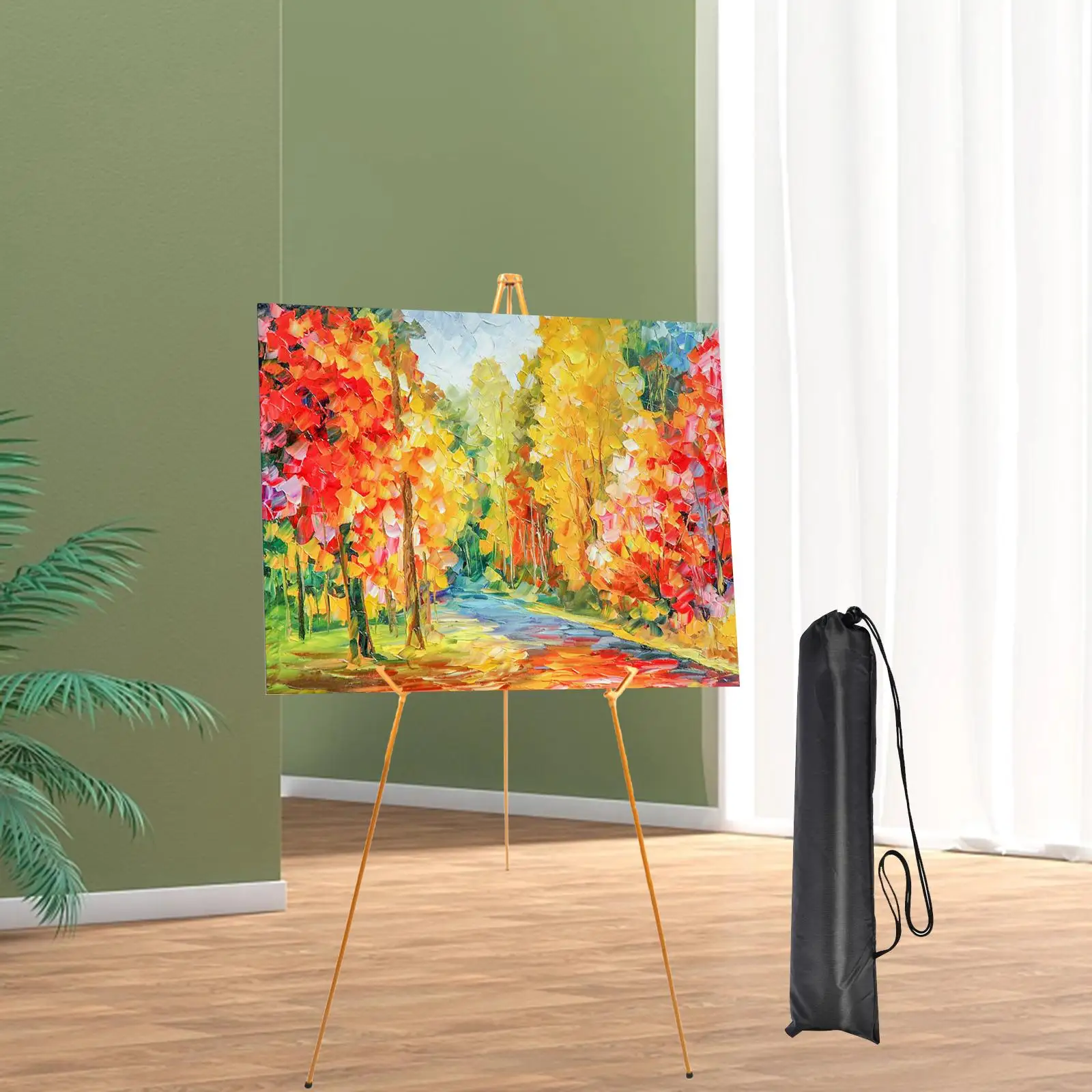 

Tripod Display Easel Stand Tabletop Lightweight Art Drawing Easels Artist Easel for Cemetery Home Party Photo Frame Wood Board
