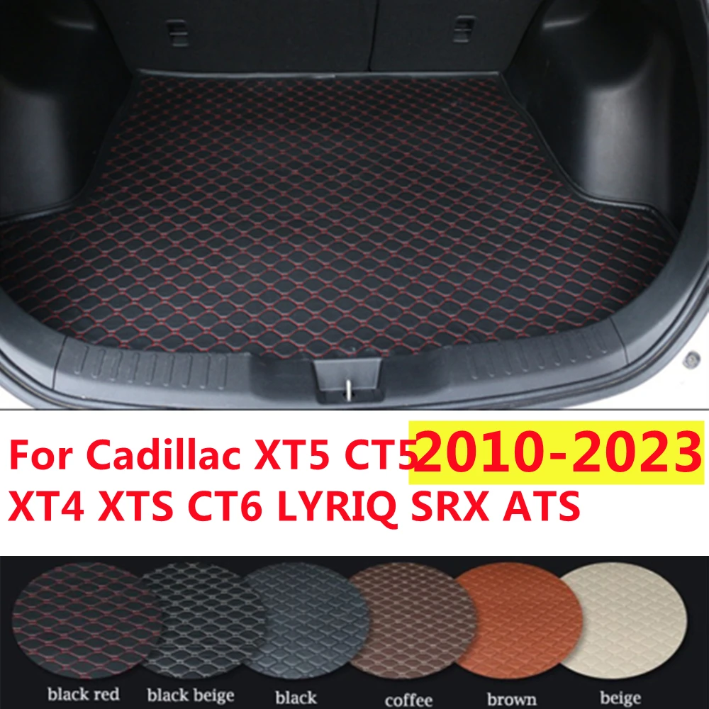 

SJ Custom подходит для Cadillac XT5 XT4 XTS CT6 CT5 LYRIQ SRX ATS 10-2023 водонепроницаемый автомобильный коврик для багажника, поднос для багажника