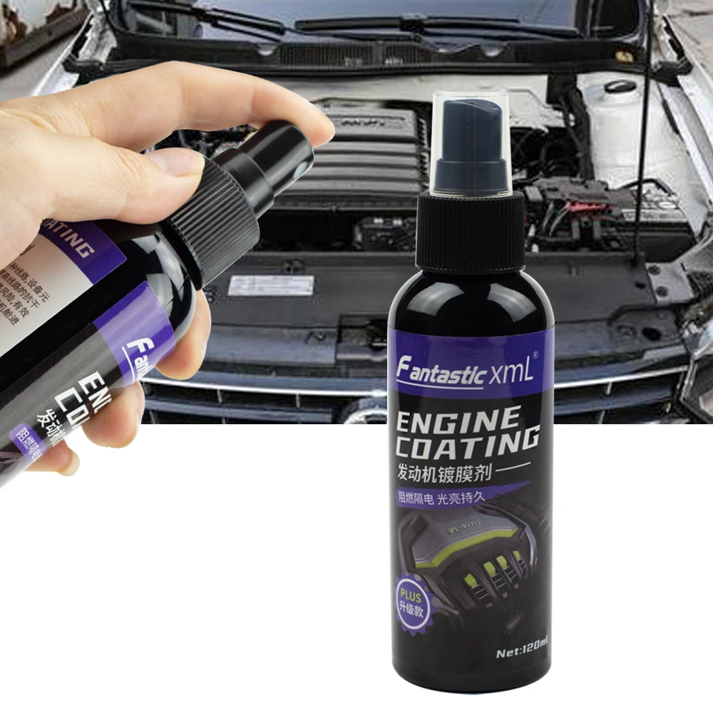 

120ML Engine Compartment Cleaner Remove Heavy Oil Cleane Car Cleaning Polish Ceramic Coating maintainance Engine Coating Agent
