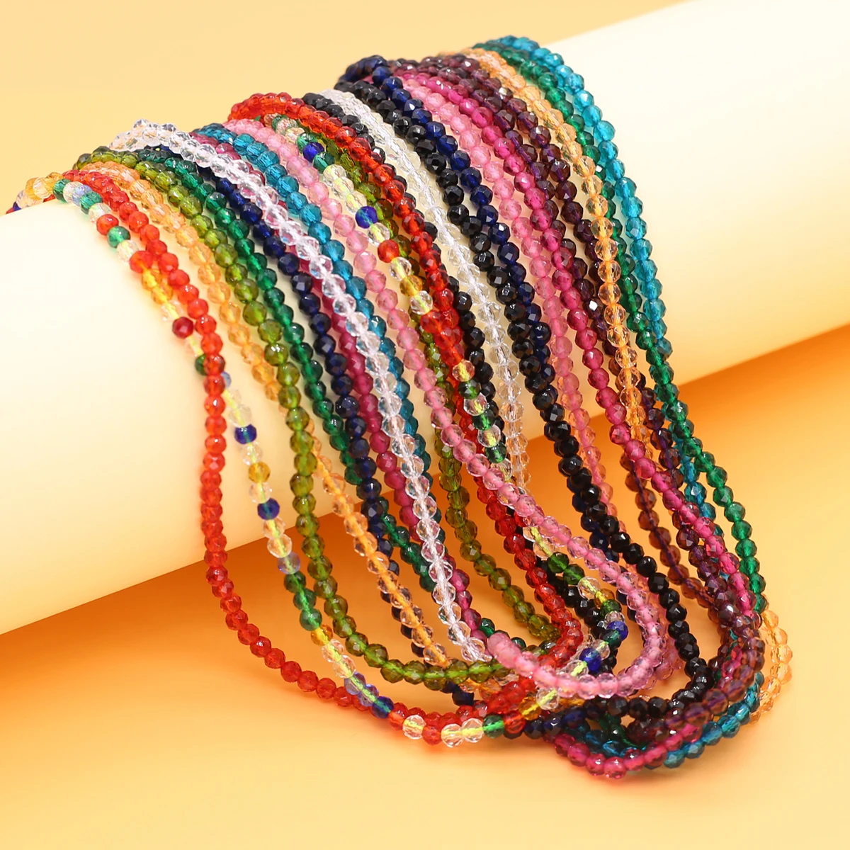 

Artificial Austria Crystal Bracelet Fashion Shiny Stone Beads Exquisite Bracelets Rope Strand Bracelets for Women Jewelry