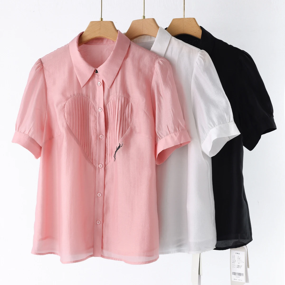 8.5% Lysel ~ West Lake Pavilion [Z] летняя одежда с принтом Love вышивка рубашки 029