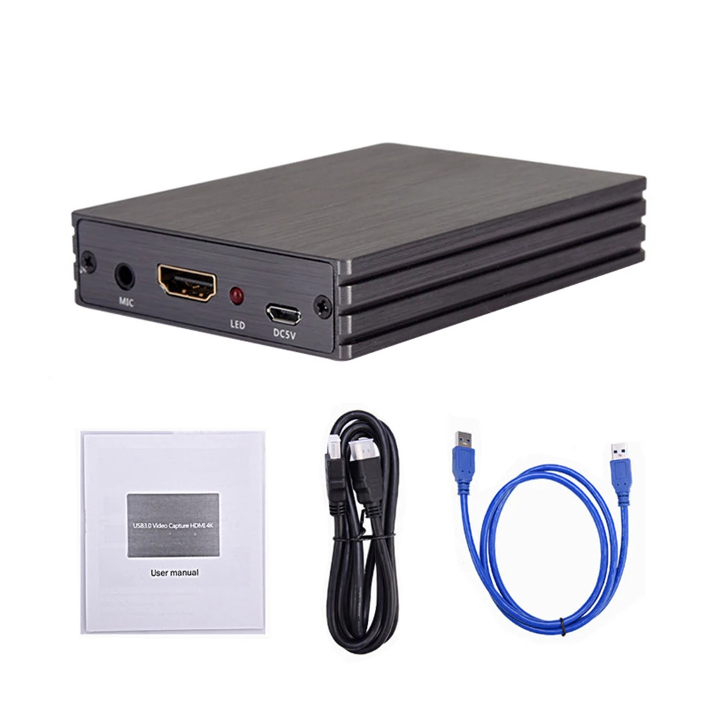 

USB 3.0 Video Capture Card HD Video Recorder Box Gaming Live Streaming Audio Converter Adapter