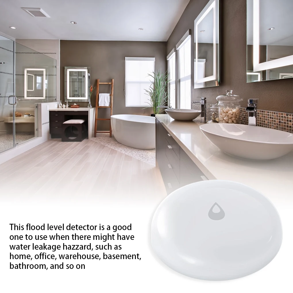 

Flood Alarms Heater Water Sensor Leakage Wireless Detector Basement