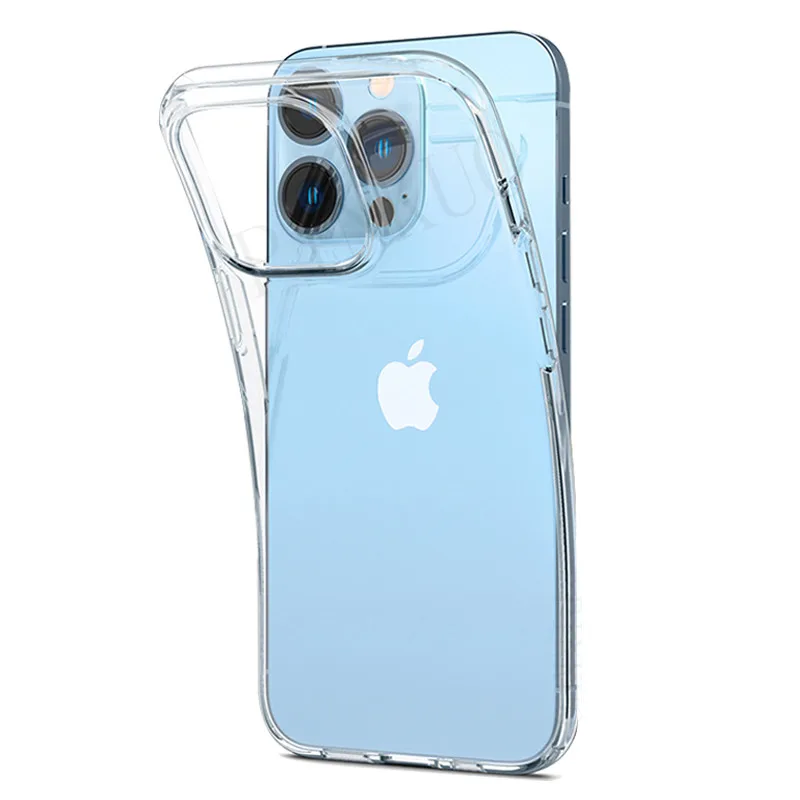 

Ultra Thin Clear Case For iPhone 11 12 13 Pro Max Case Silicone Soft Back Cover For iPhone XS Max X XR 8 7 6s Plus 5 Phone Case