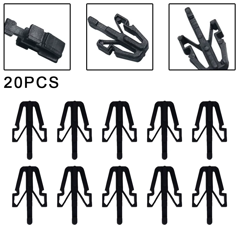 

Durable And Practical High Quality Material Brand New Front Grille Clip 20pcs 13mm 20pcs Aftermarket Parts Black