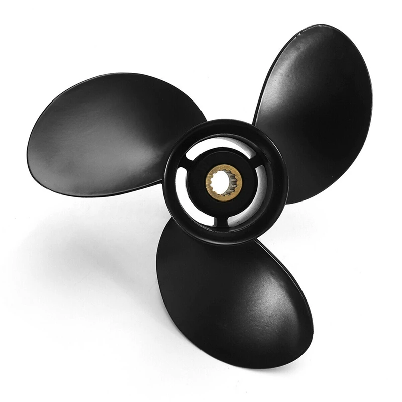 

2Pcs 9.25 X 10 Aluminum Alloy Outboard Boat Propeller For Mercury 9.9-20HP 48-897752A11
