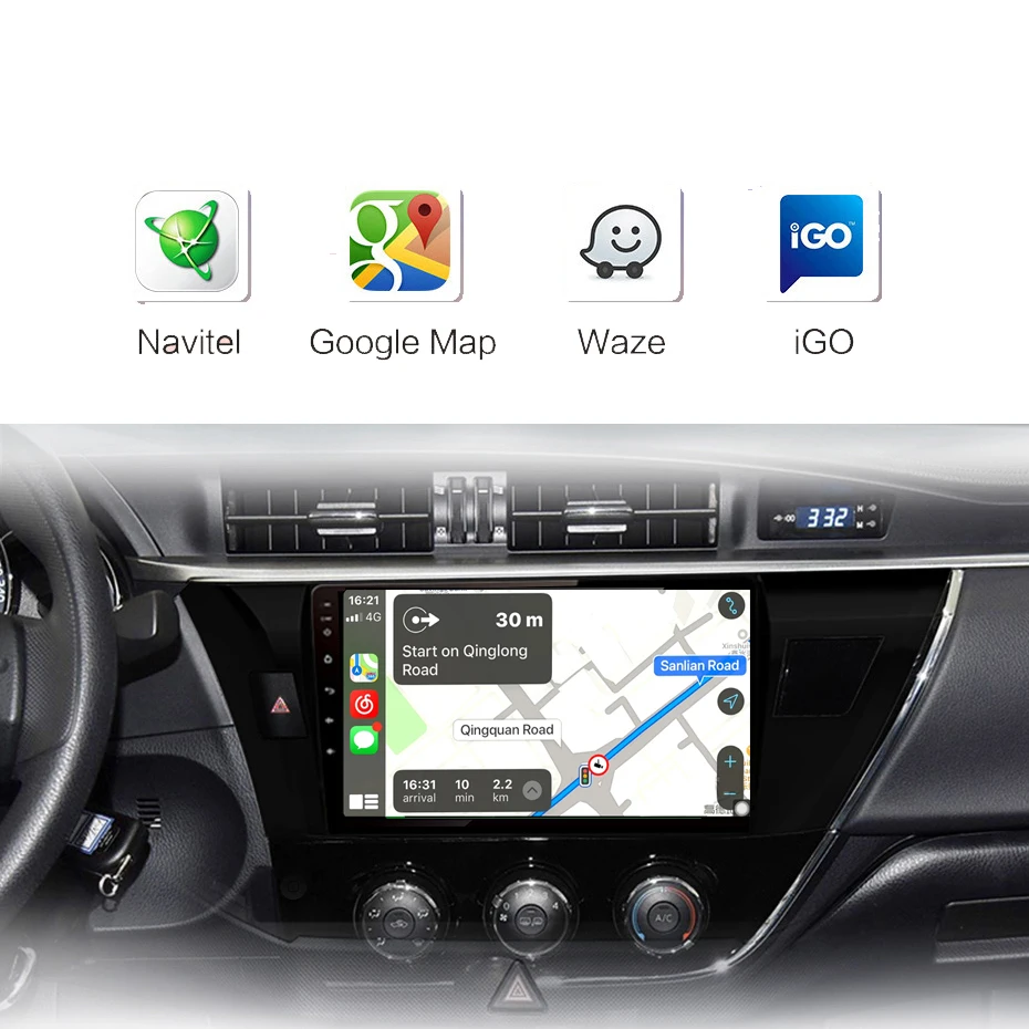 Автомагнитола 2DIN на Android 10 0 4 Гб + 64 ГБ DSP мультимедийный видеоплеер для Toyota Corolla Ralink