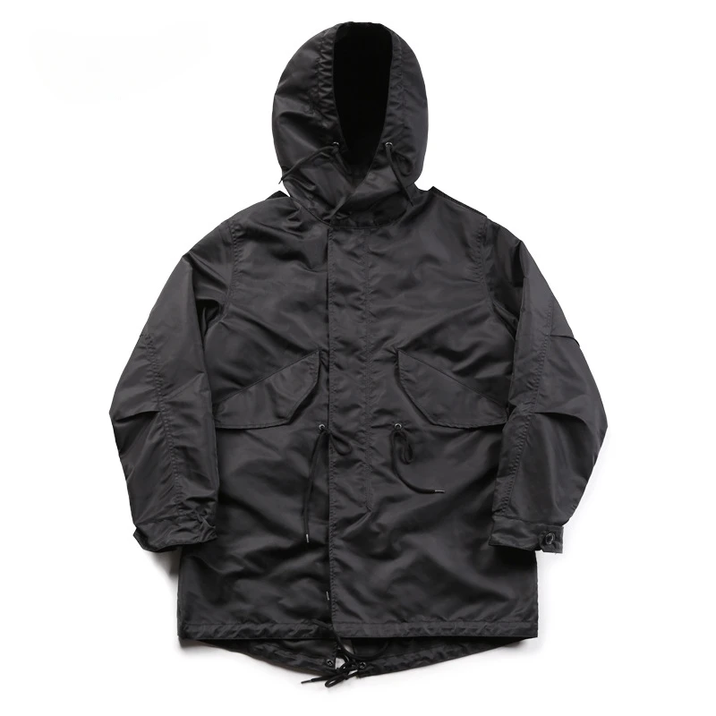 Куртка Amekaji M51 Мужская водонепроницаемая ветровка рыбий хвост в стиле ретро