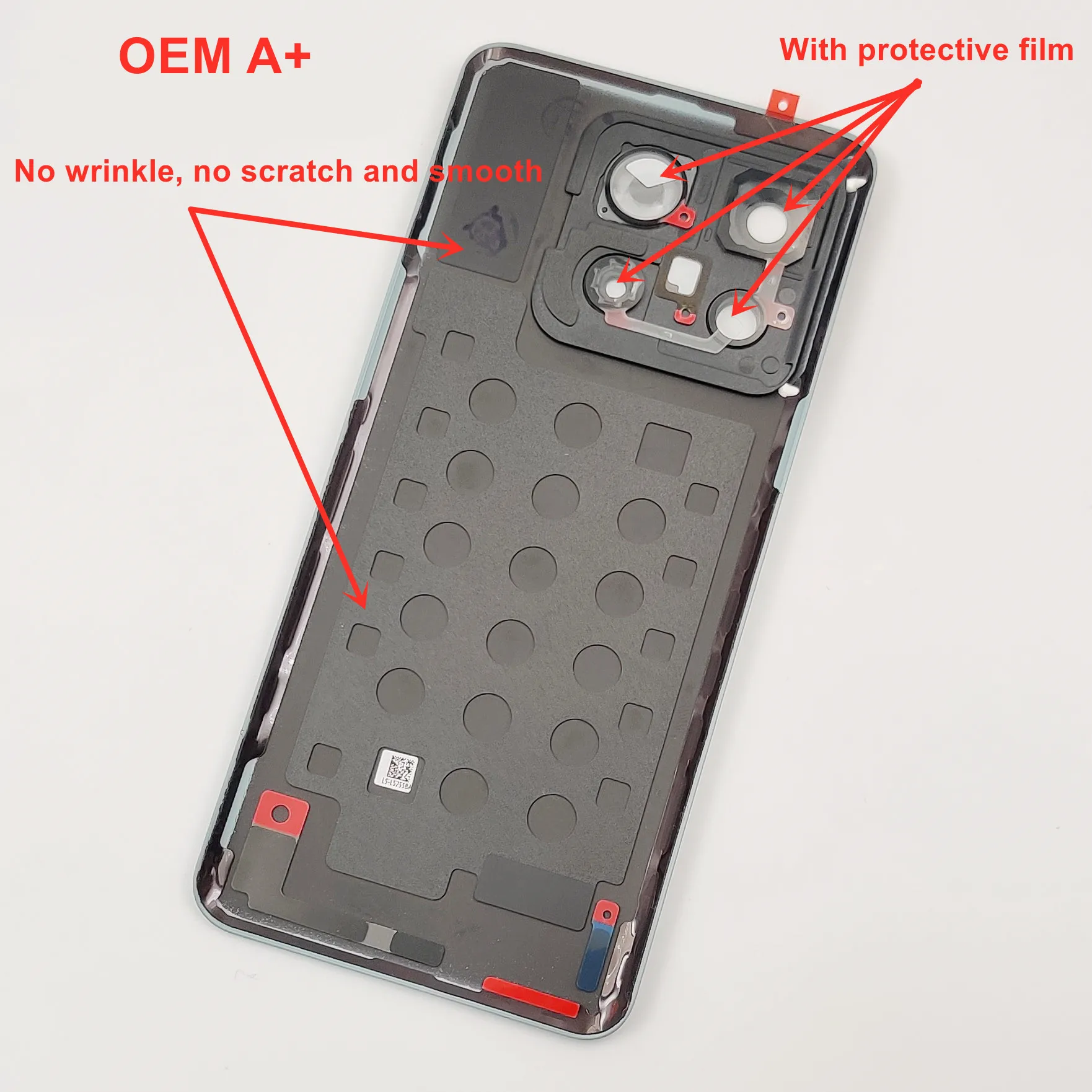 OEM A + стеклянная задняя крышка для OnePlus 10T / Ace Pro Жесткая аккумулятора корпуса