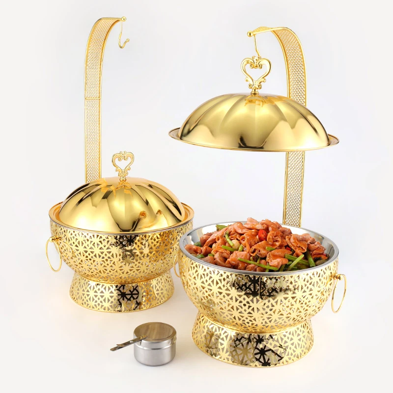 Gold Edelstahl Buffet Speisen wärmer
