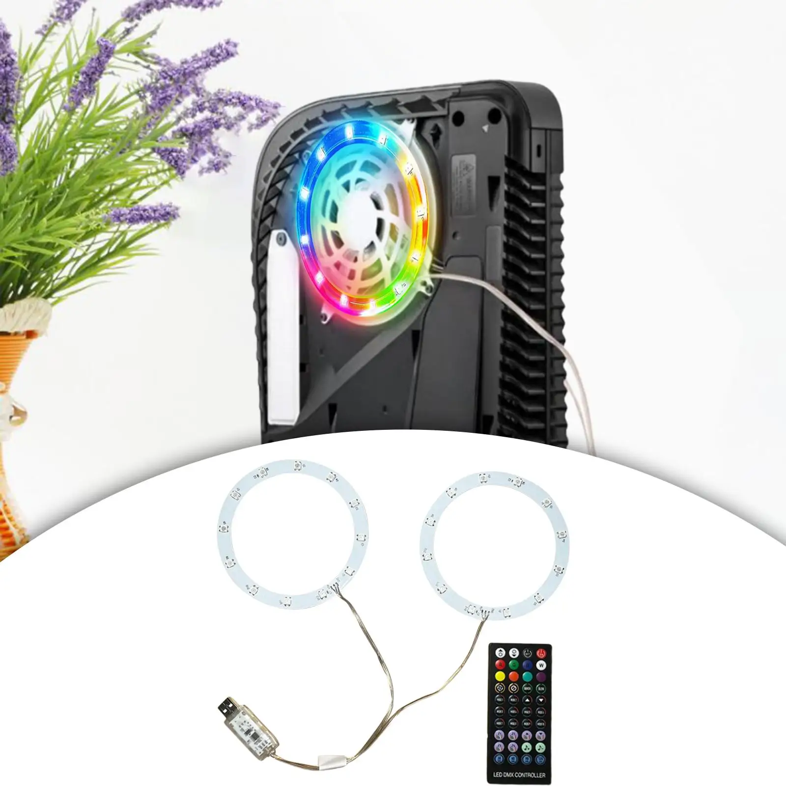 

Console Led Light Strip RGB LED Ring Strip Lights for PS5