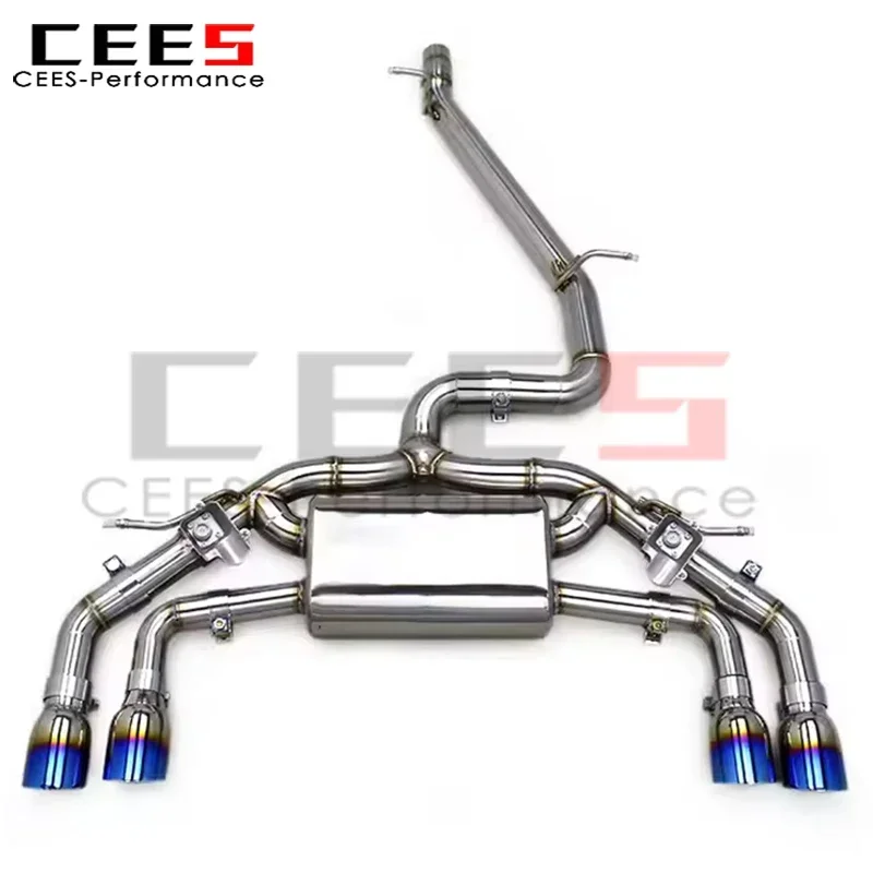 Cees Tuning Catback выхлопная система для VW GOLF 7/MK7/R/7R 2.0T 2014-2020 глушитель выхлопной трубы из