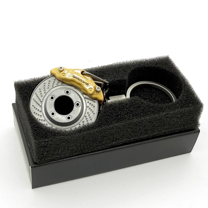 

Металлический автомобильный брелок, цинковый брелок hotweels, ступица, тормозной диск, подвеска, универсальная карбоновая керамика, брелок для ключей с дисковым тормозом, держатель