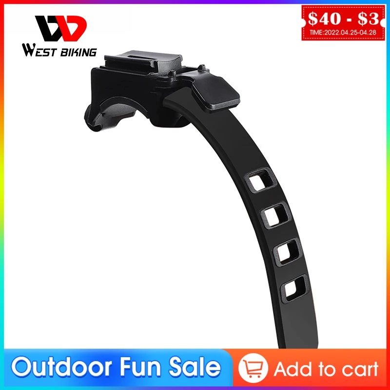 

WEST BKING Bike Light Rubber Houlder Detachable Bicycle LED Flashlight Torch Mount Holder Clip Front Lamp Light Clamp Holder