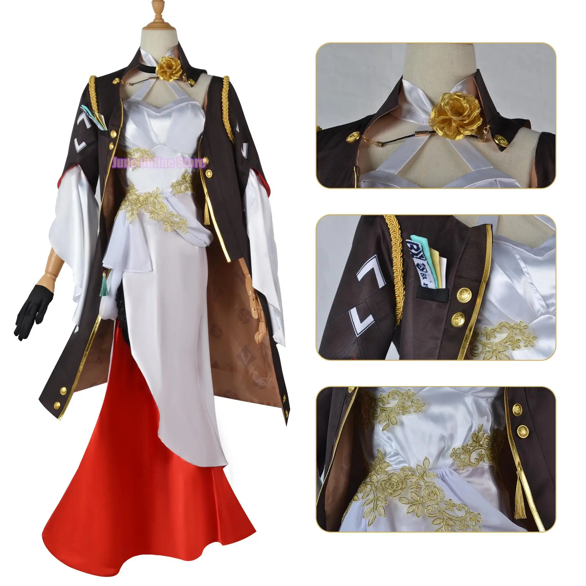 Game Honkai Star Rail Anime Peripheral Himeko Sexy Cos Dress Costume Halloween Cosplay Goddess Comic Fair Ancient Style Suit