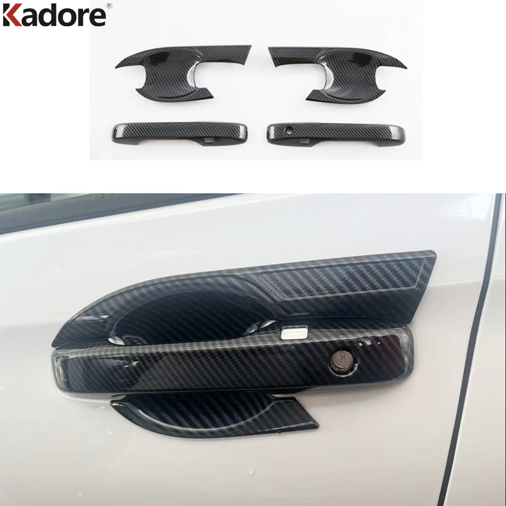 

Door Handle Cover Trim For Honda HR-V e:HEV e:Ny1 RV5 Vezel 2022 2023 2024 Carbon Fiber Car Accessories Side Door Handles Covers