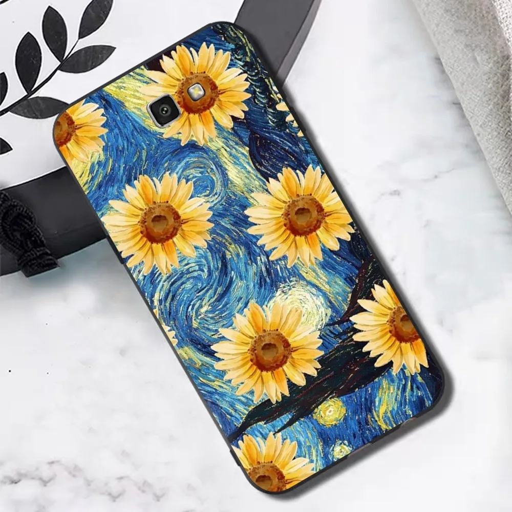 igraficzne etui na telefon Van Gogh Sunflowers do Samsung J 7 plus 7core J7 neo J6 prime J4 J5 Mobile Cover