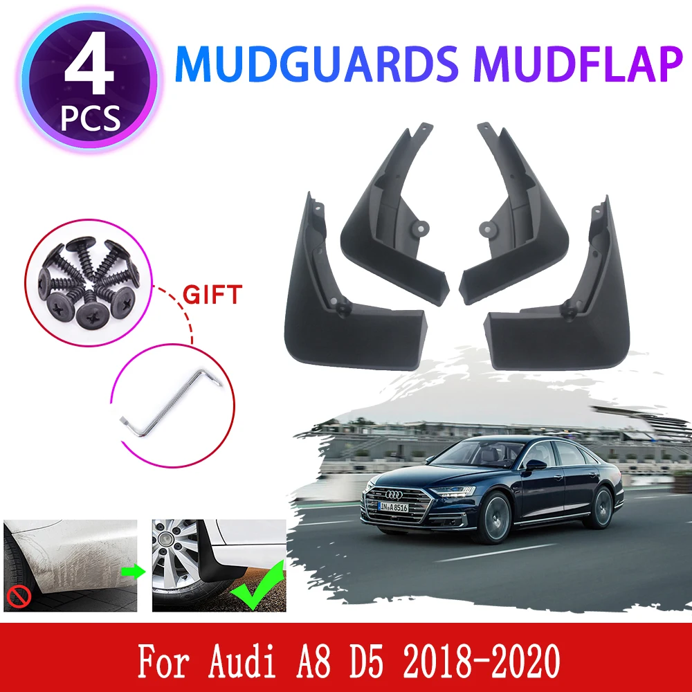 

4x для Audi A8 D5 2018 2019 2020 брызговики крыло брызговик защита колеса анти-почвы автомобильные аксессуары
