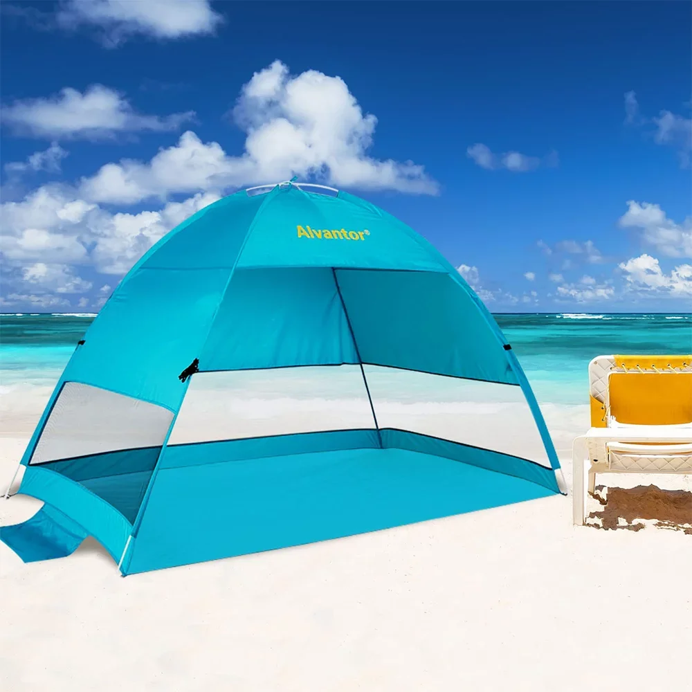 Beach Tent Pop-Up Beach Umbrella Sun Shelter Pop Up UV50+ Ca