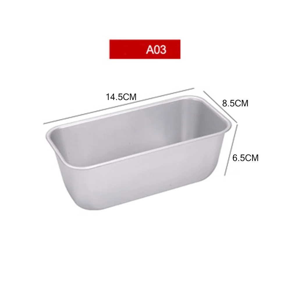 

5 Size Aluminium Loaf Pan Rectangle Baking Cake Mold Bread Tin Tray Non-Stick Cheese Box Brownie Cake Decorating Tools