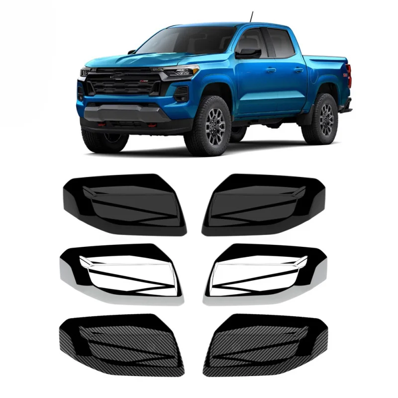 Для Chevrolet Colorado 2023 2024 АБС-пластик хромированный черный зеркало заднего вида