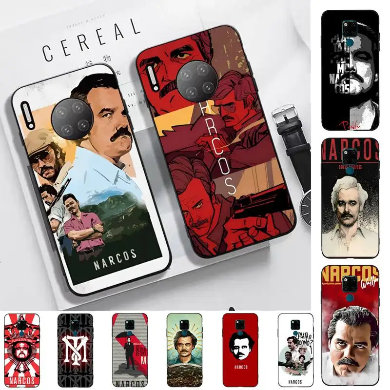 

Narcos TV Series Pablo Escobar Phone Case For Huawei Mate 10 20 30 40 50 lite pro Nova 3 3i 5 6 SE 7 pro 7SE