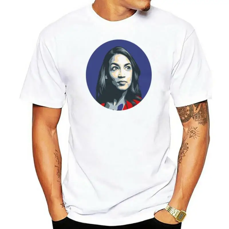 

Alexandria Ocasio-Cortez Election Campaign 2019 Black T-Shirt S-3Xl Cotton Men Free Style Tee Shirt
