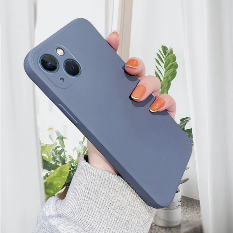 

New Fashion Case for iphone 11 13 14 12 Pro Max X Xs Xr 7 8 Plus 6 6s 5 5s SE Mini Liquid Silicone Soft TPU Phone Cover Fundas