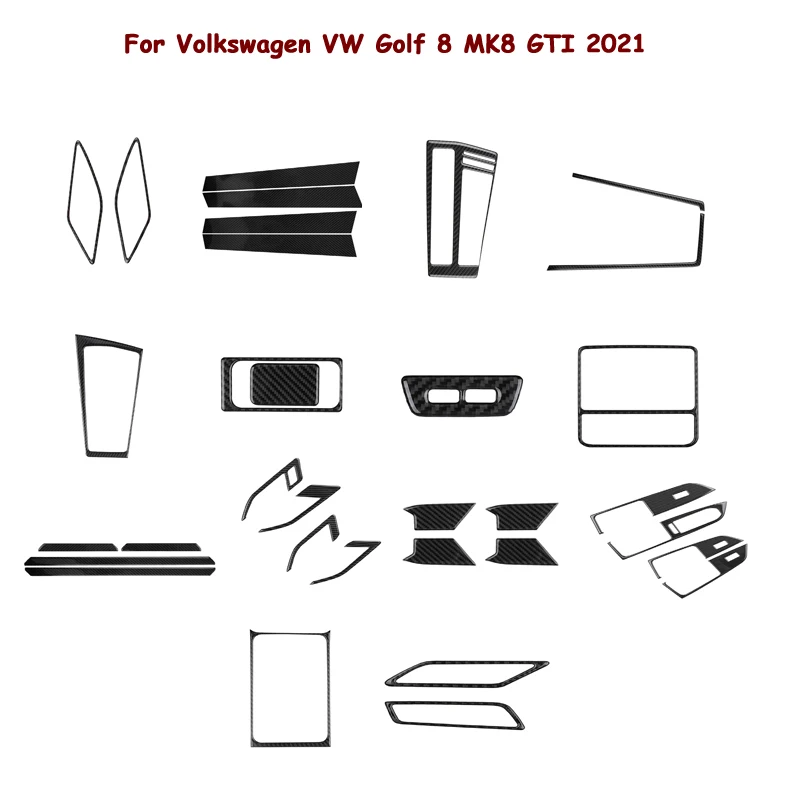 Наклейки из углеродного волокна для Volkswagen VW Golf 8 MK8 GTI 2021