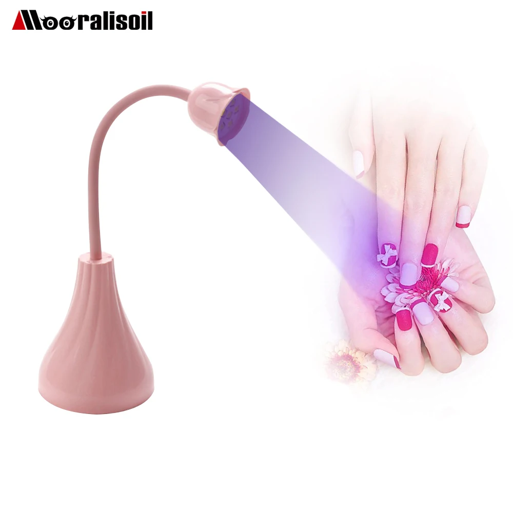 

Portable 18W UV Nail Lamp Dryer Rechargeable LED Nail Light Dryer Gel Curing Flexible Desk Type Manicure Pedicure Salon Tools