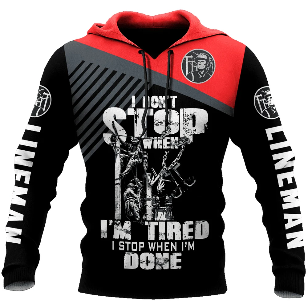 

CLOOCL Fashion Men's Hoodie I'm An Electrician 3D Print Casual Style Hoodies Pocket Hoodies Pullovers Hip Hop Tops Drop Shipping