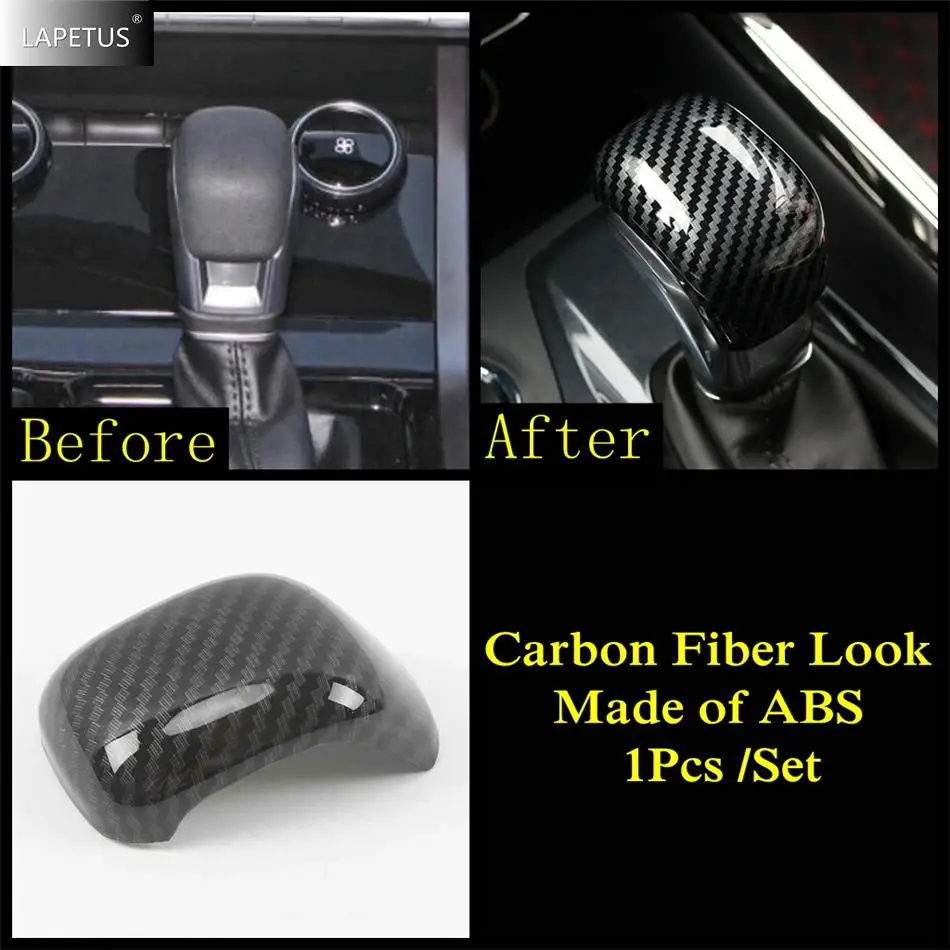 

Для Chery Tiggo 8/3X/5X 2018-2021 автомобильные аксессуары из углеродного волокна, ручка переключения передач, рычаг, ручка, декор, внутренняя отделка