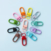 1pcs candy color keychain diy spray paint candy color alloy pendant door jewelry buckle accessories making zinc pendant f3w6
