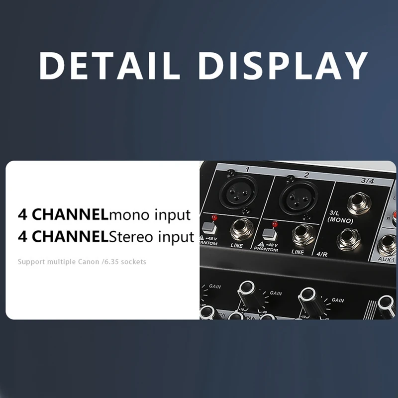Профессиональный звуковой миксер USB балансировочный цифровой миксер/8-канальный
