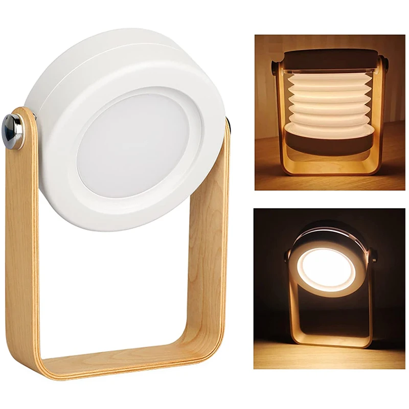 

Portable Led Lantern Lamp Dimmable Night Lights Rechargeable Touch Control Foldable Desk Reading USB Charging Decoration Home