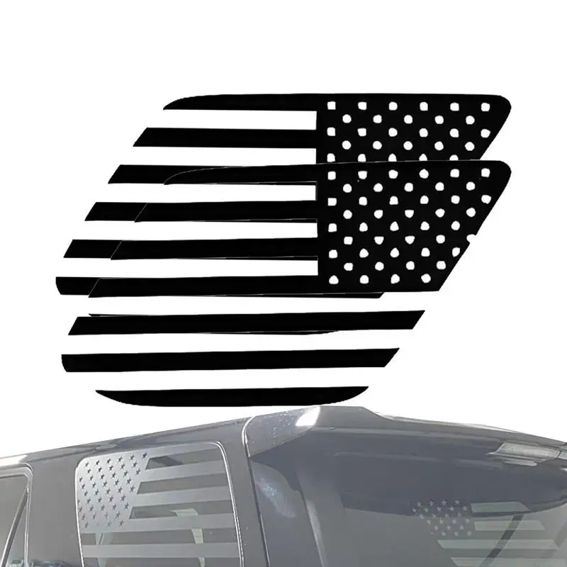 

Наклейки на автомобиль с американским флагом, 2 шт., автомобильные наклейки на окна, наклейки, наклейки на заднюю сторону автомобиля