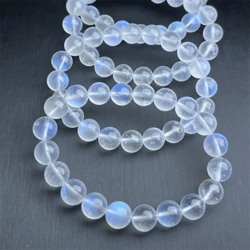 Браслет из натурального камня в виде синей Луны ювелирные изделия для женщин и