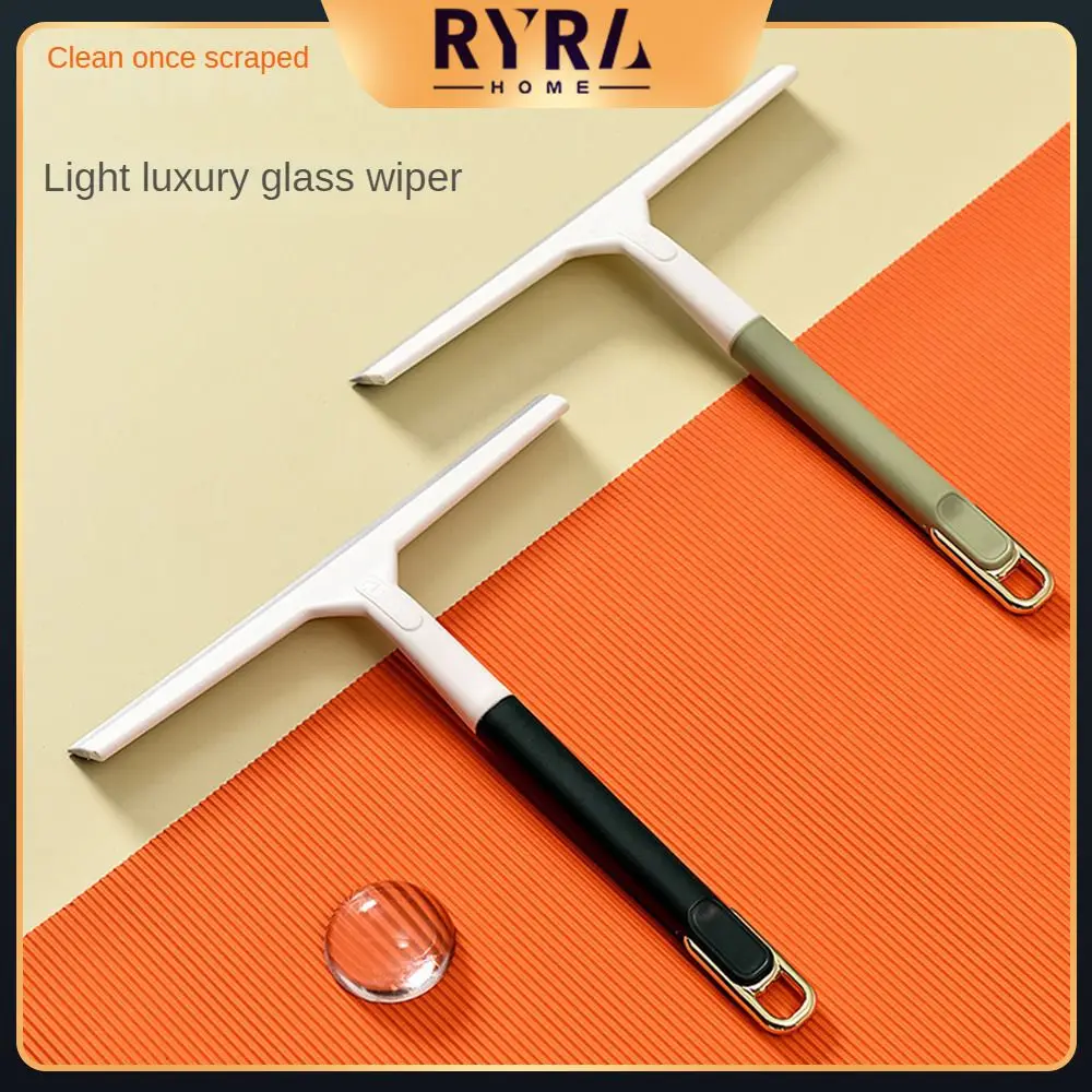 

Household Cleaning Bathroom Mirror Cleaner With Silicone Blade Holder Hook Car Glass Shower Squeegee Window Glass Wiper Scraper