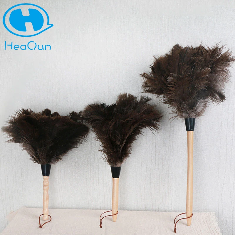 

VETTA Feather Duster Wooden Handle Duster Anti-static Dust Removal Dusters Ostrich Duster Feather Fur Brush Home Cleaning Tools