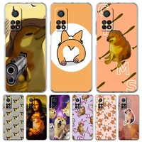 cute cartoon dog fashion phone case for xiaomi poco x3 nfc f3 m3 gt m4 mi 11 lite 5g ultra 11t 11x 12 pro 11i 12x clear cover
