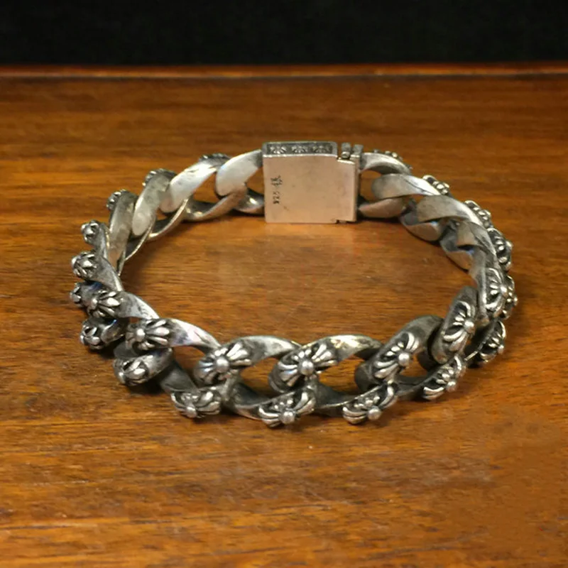 Vintage hollow pattern Tibetan Silver Bracelet / Fashion Bracelet / auspicious Bracelet